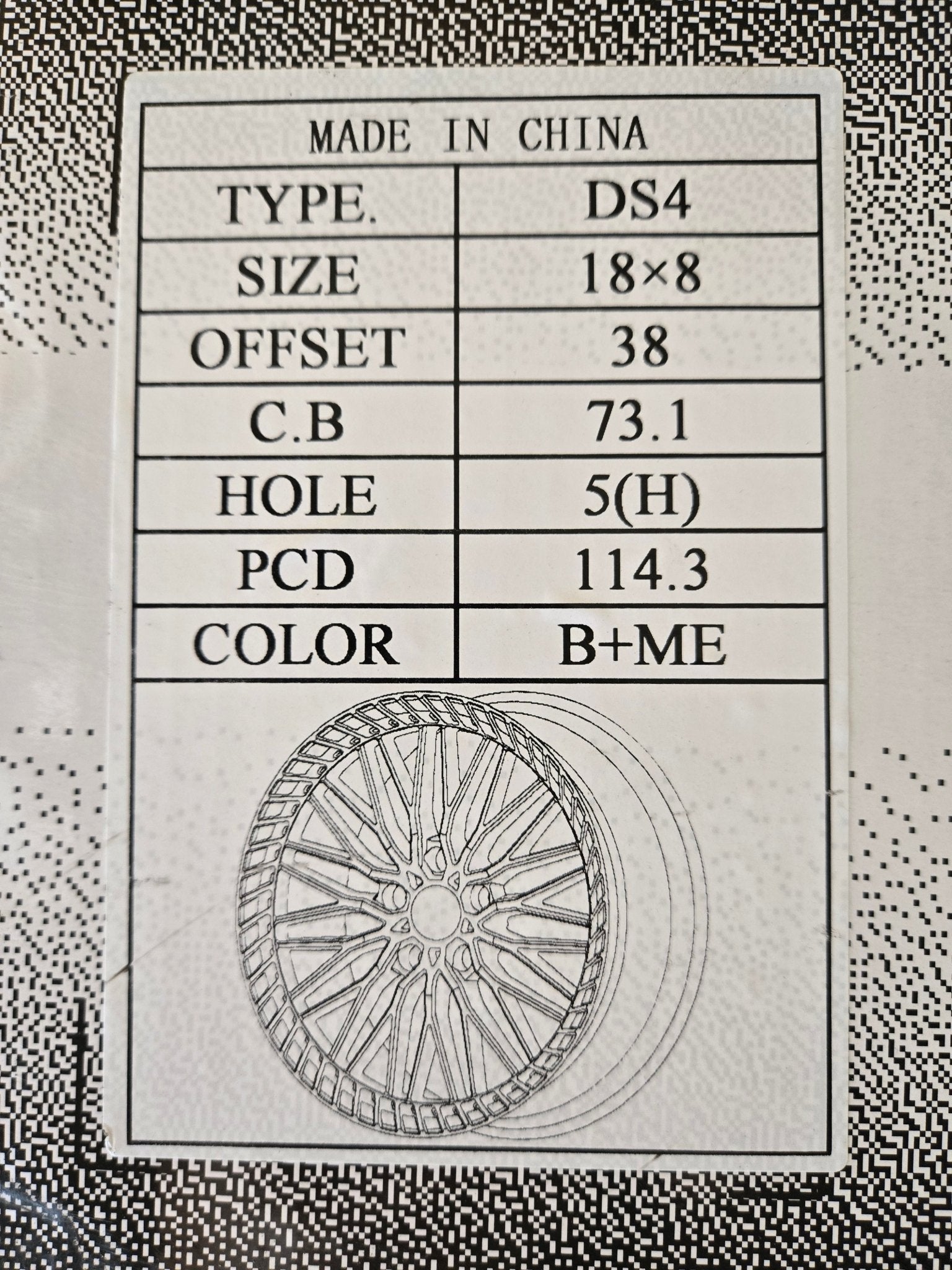 DRASTIC DS4 - M 18x8.0 5x114.3 BLACK ME - Gun Hill Tire House (WTW - WHOLESALE TIRES & WHEELS)