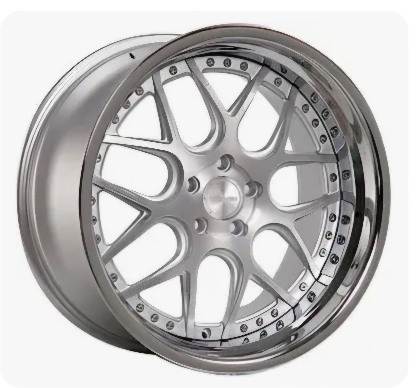 RENNEN LS2 20X10.0 5X114.3 SILVER BRUSHED CHOME LIP - Gun Hill Tire House (WTW - WHOLESALE TIRES & WHEELS)