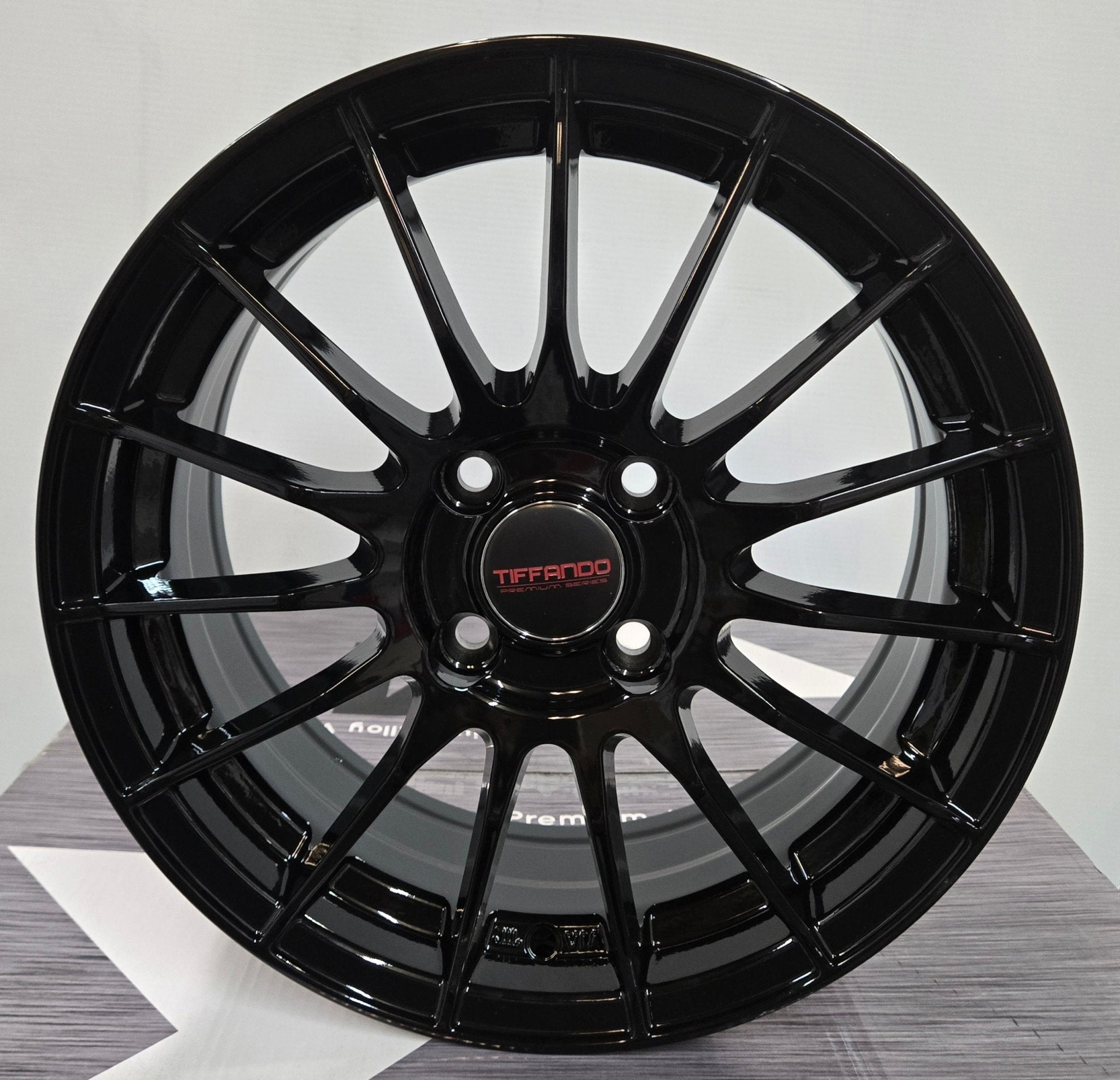 W053 3309 15x6.0 ET40 4x100 CB73.1 Gloss Black - Gun Hill Tire House (WTW - WHOLESALE TIRES & WHEELS)