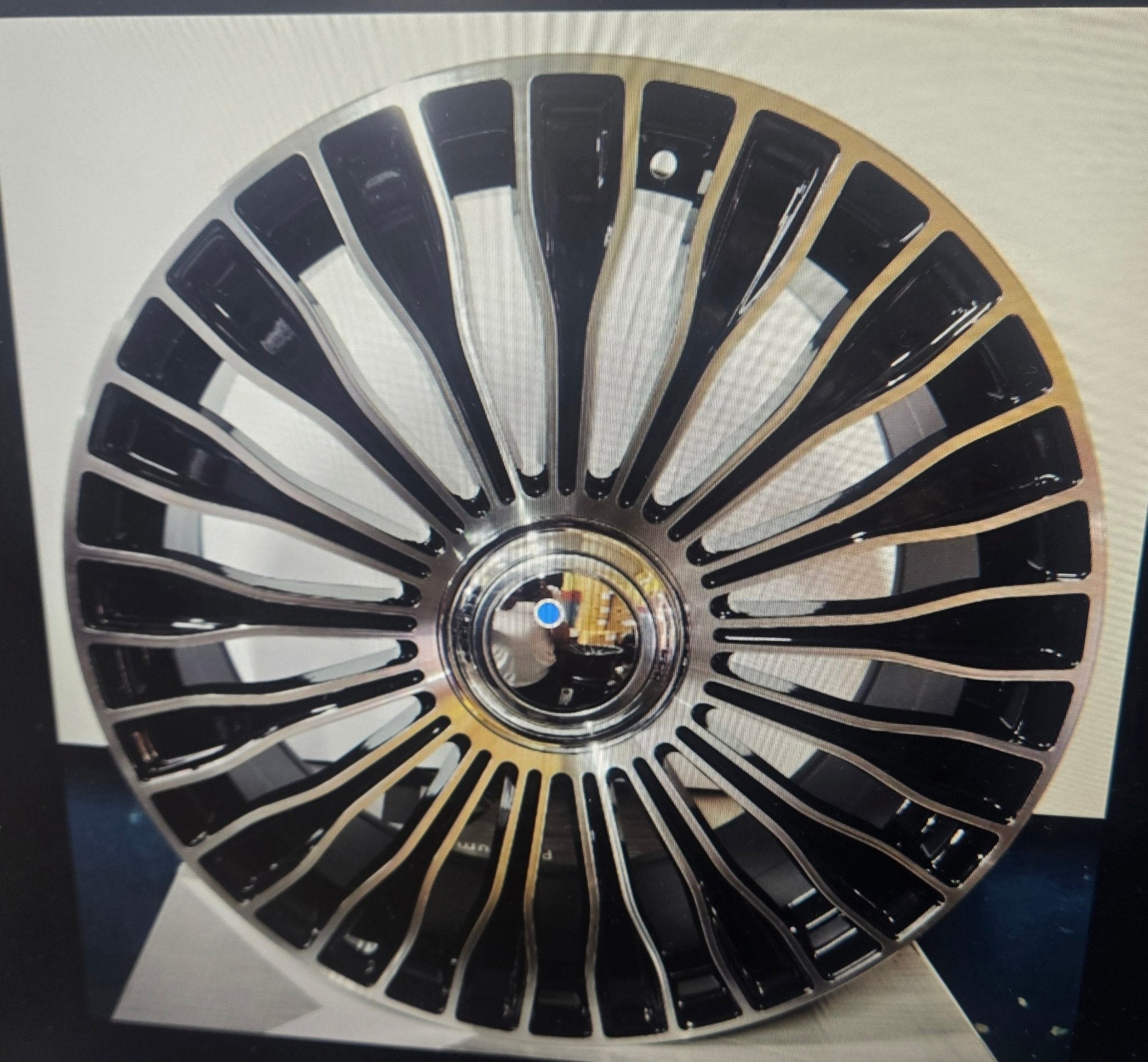 OE - 313 20X9.5 5X112 PIANO BLACK MACHINED FACE FLOATING CAP - Gun Hill Tire House (WTW - WHOLESALE TIRES & WHEELS)