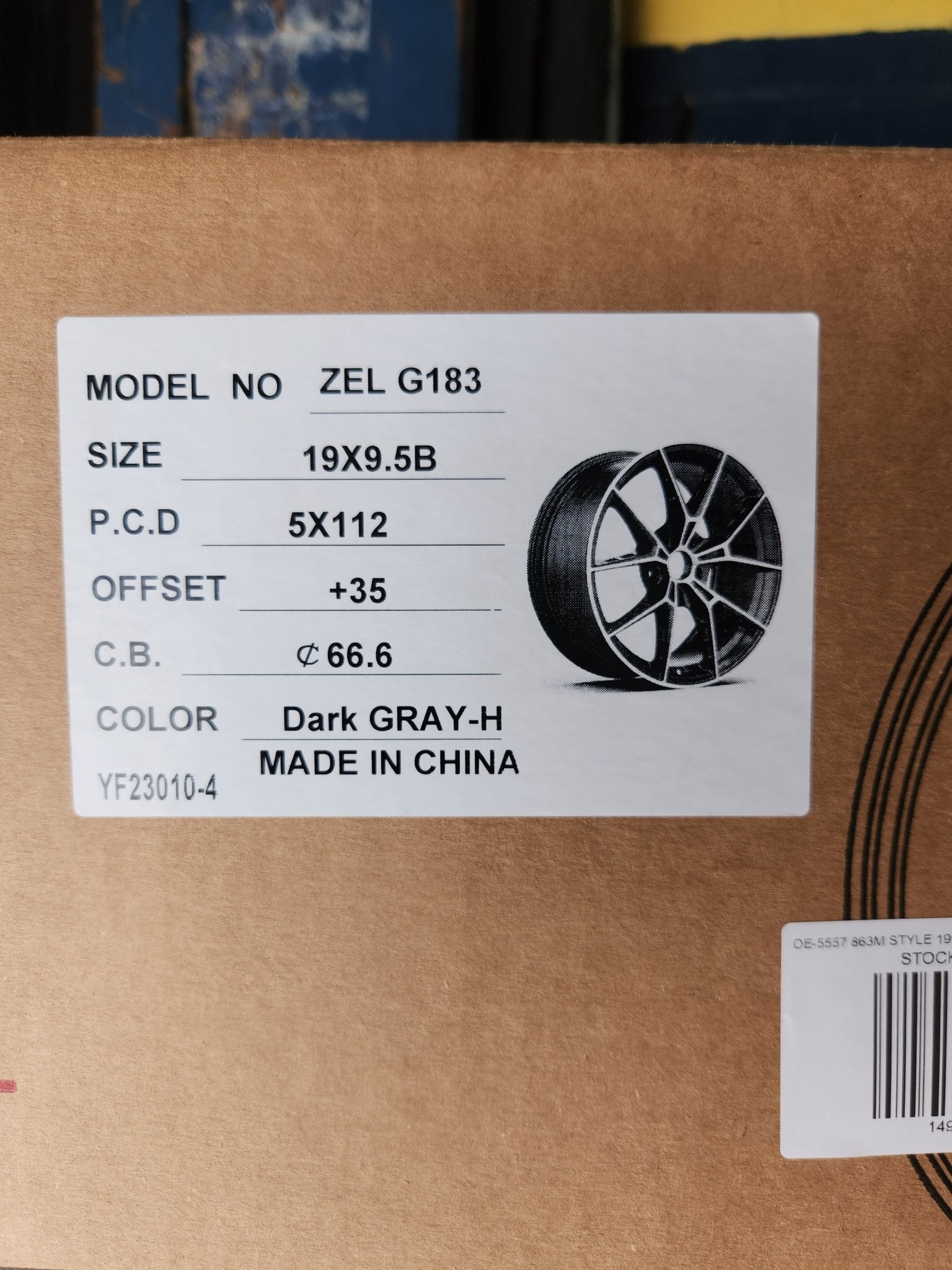 OE - 5557 863M STYLE 19x9.5 5x112 MATTE GUNMETAL - Gun Hill Tire House (WTW - WHOLESALE TIRES & WHEELS)