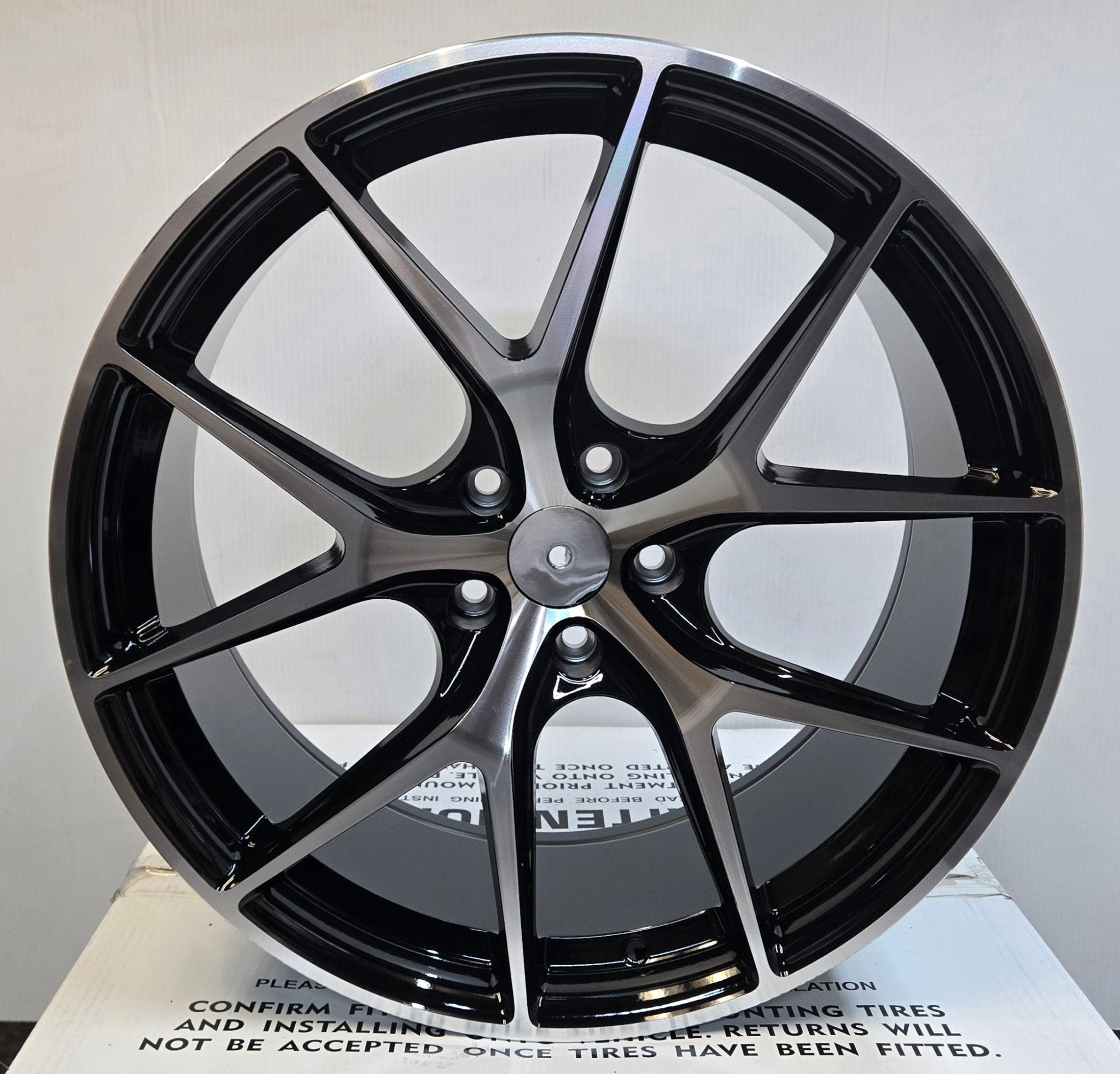 SW147 BBS CI - R 20x9.0 5x114.3 GLOSS BLACK MACHINED FACE - Gun Hill Tire House (WTW - WHOLESALE TIRES & WHEELS)