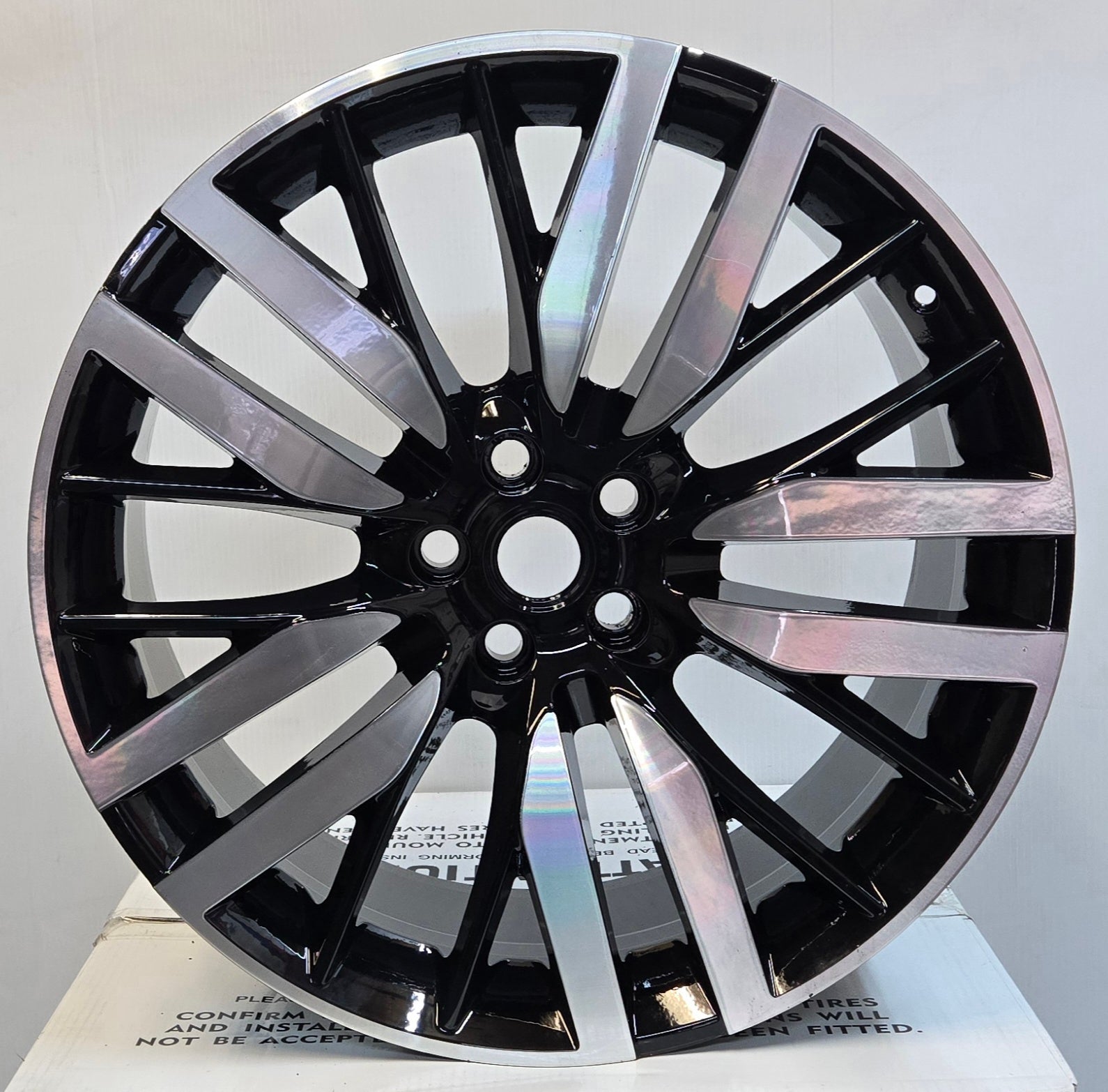 1278 22x10 5x120 GLOSS BLACK MACHINED - Gun Hill Tire House (WTW - WHOLESALE TIRES & WHEELS)
