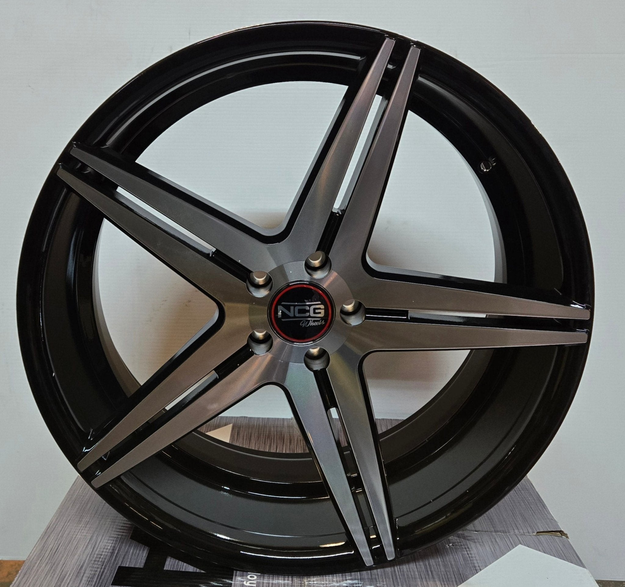 PEGASUS 5074 22x9.5 5x114.3 GLOSS BLACK MACHINED FACE - Gun Hill Tire House (WTW - WHOLESALE TIRES & WHEELS)