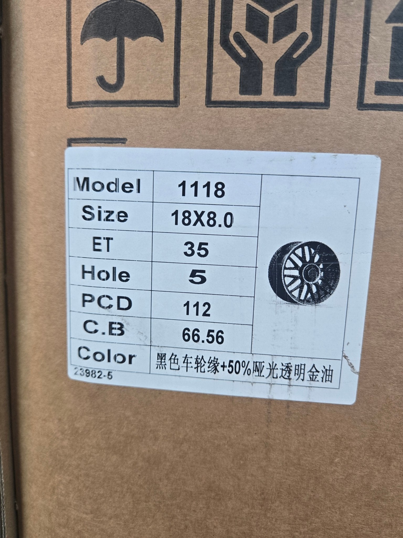 OE - 1118 18X8.0 5X112 MATTE BLACK MACHINED RING - Gun Hill Tire House (WTW - WHOLESALE TIRES & WHEELS)