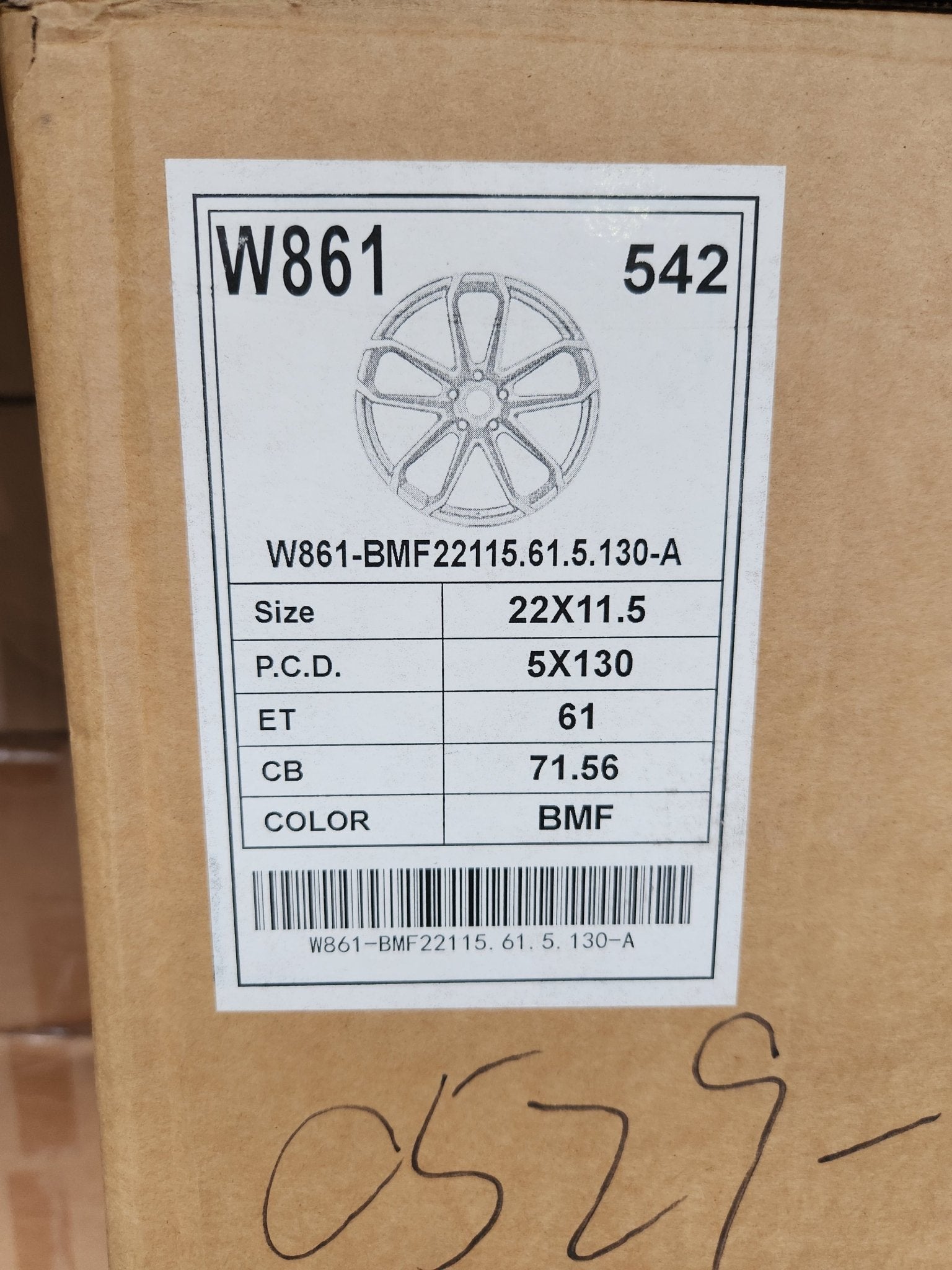 W861 22X11 5X130 GLOSS BLACK MACHINED FACE - Gun Hill Tire House (WTW - WHOLESALE TIRES & WHEELS)