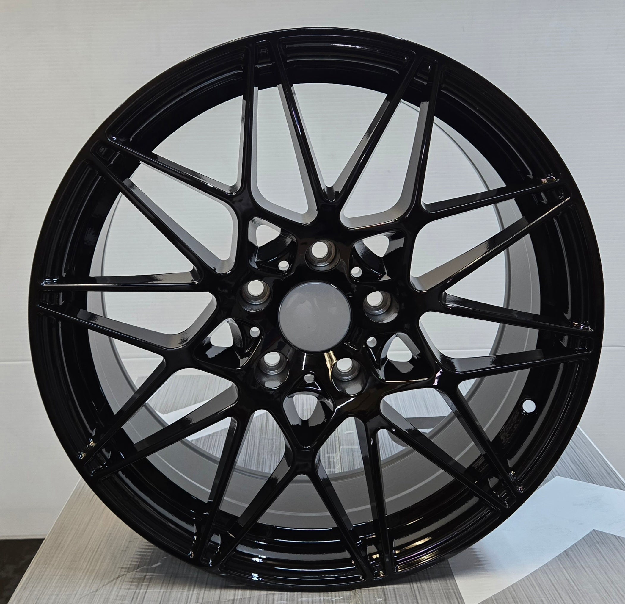 BH1966 666M STYLE 18x8.0 5x120 GLOSS BLACK - Gun Hill Tire House (WTW - WHOLESALE TIRES & WHEELS)