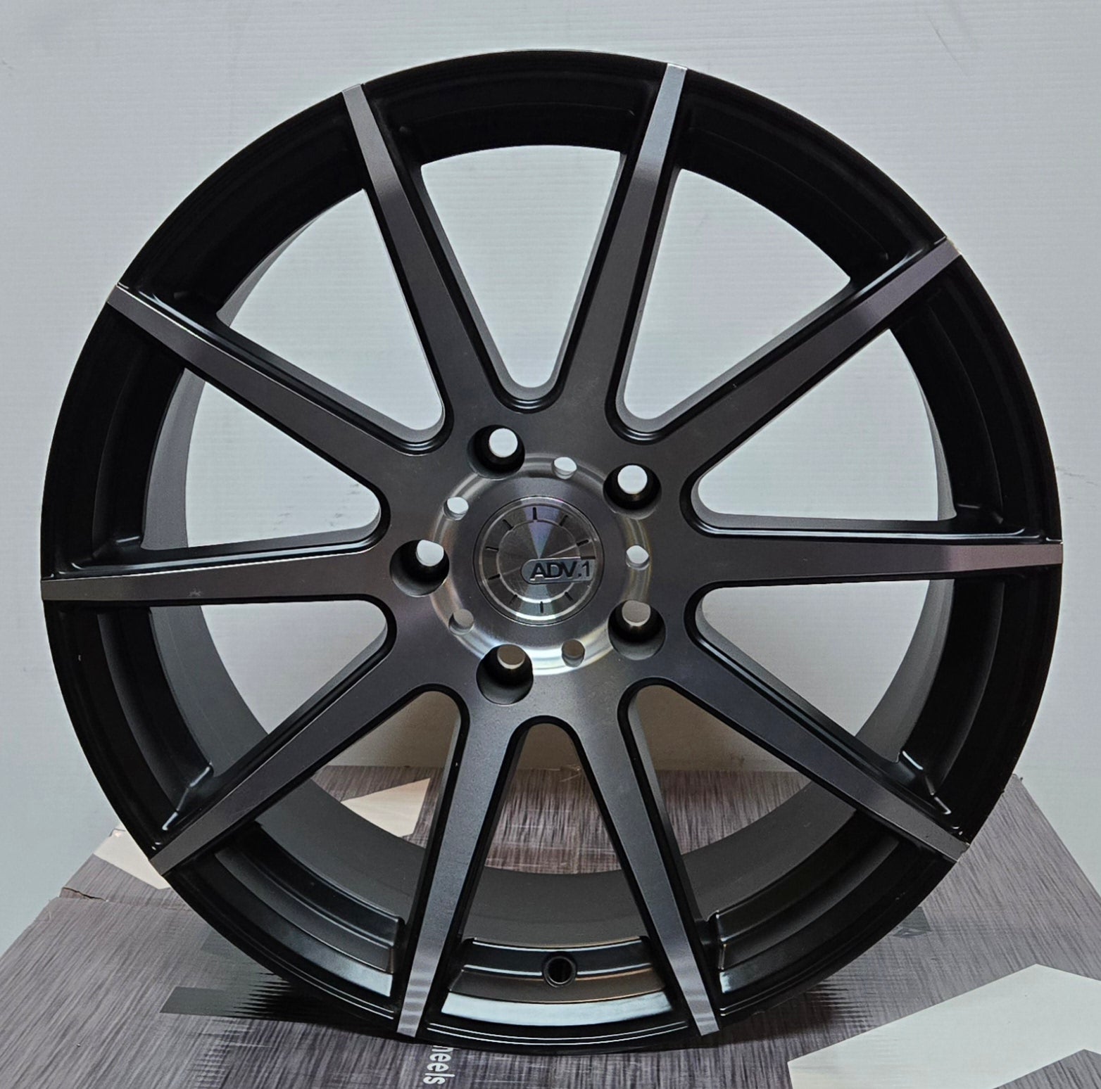 PEGASUS ADV 1 AD12 18X8.5 5X120 BLACK MACHINED FACE - Gun Hill Tire House (WTW - WHOLESALE TIRES & WHEELS)