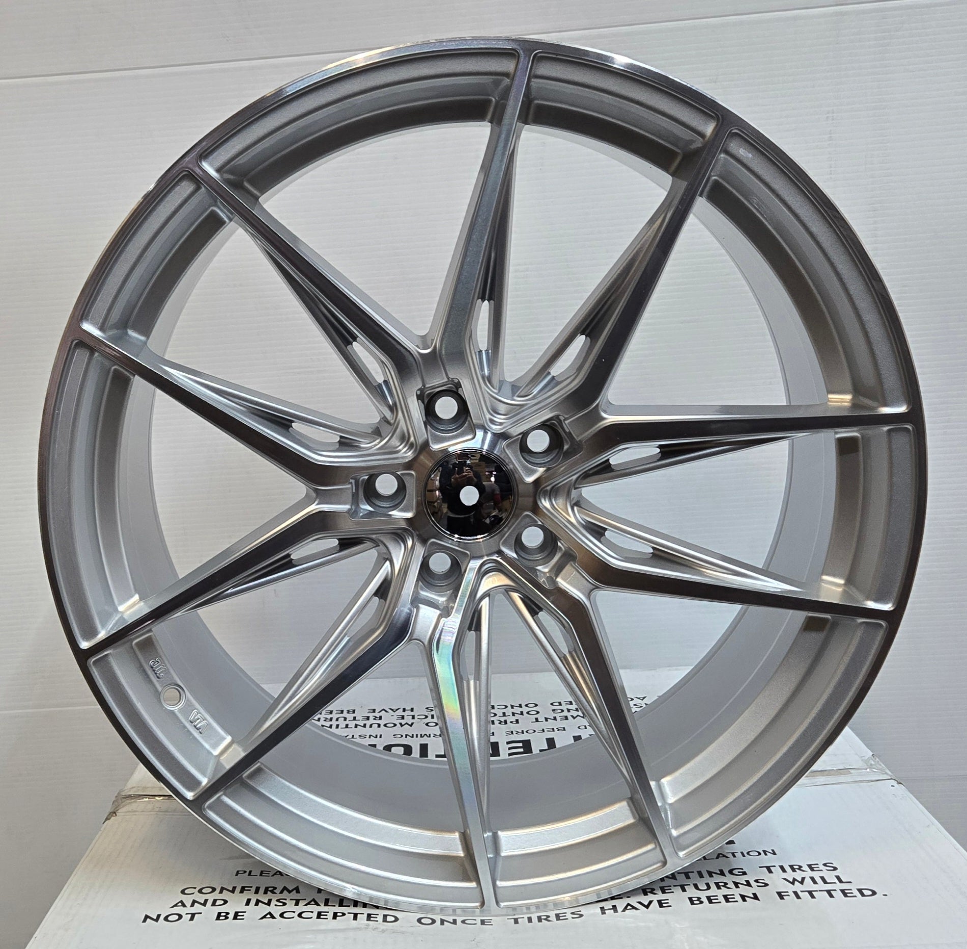 PEGASUS - 5559 Si - 04 20x10 5x112 / 5x114.3 GLOSS SILVER MACHINED - Gun Hill Tire House (WTW - WHOLESALE TIRES & WHEELS)