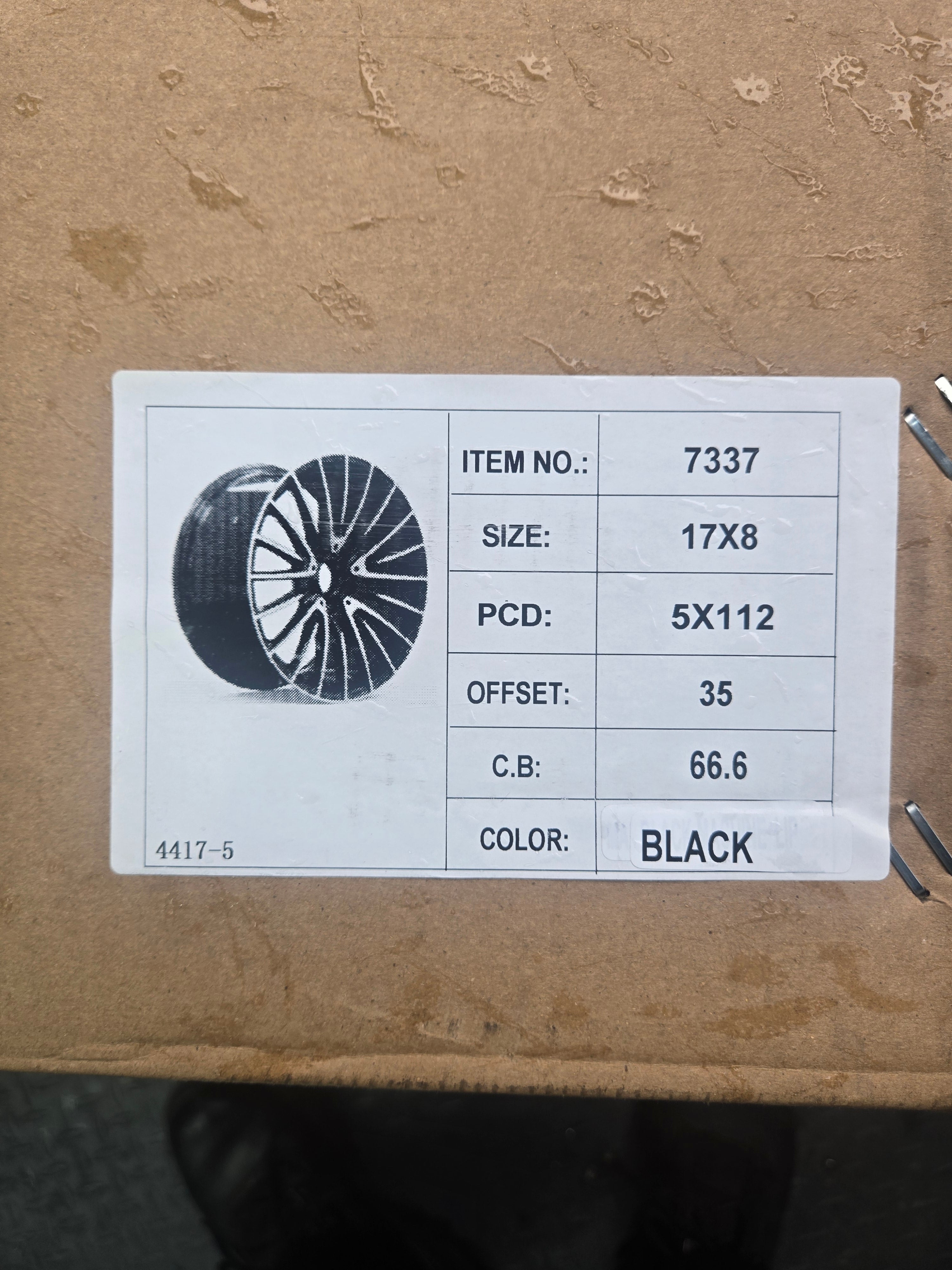 OE-0235 17X8.0 5X112 PIANO BLACK