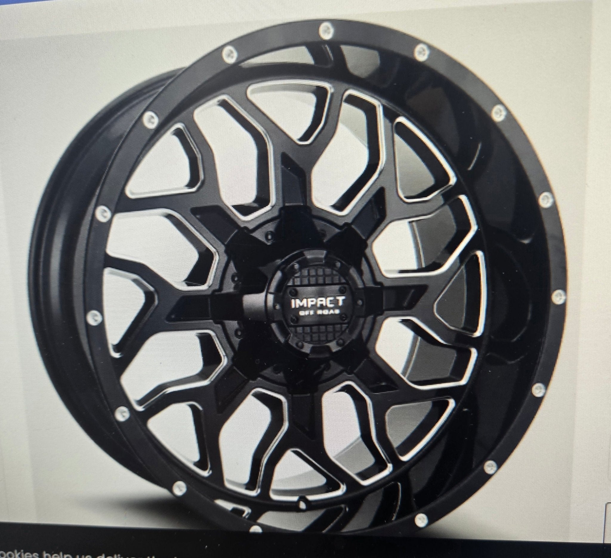 IMPACK 813 5X127 5X139 GLOSS BLACK MILLING WINDOWS - Gun Hill Tire House (WTW - WHOLESALE TIRES & WHEELS)