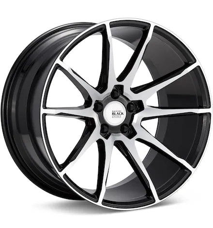 SAVINI BLACK DI FORZA BM12 SILVER MACHINED W/CLEARCOAT - Gun Hill Tire House (WTW - WHOLESALE TIRES & WHEELS)