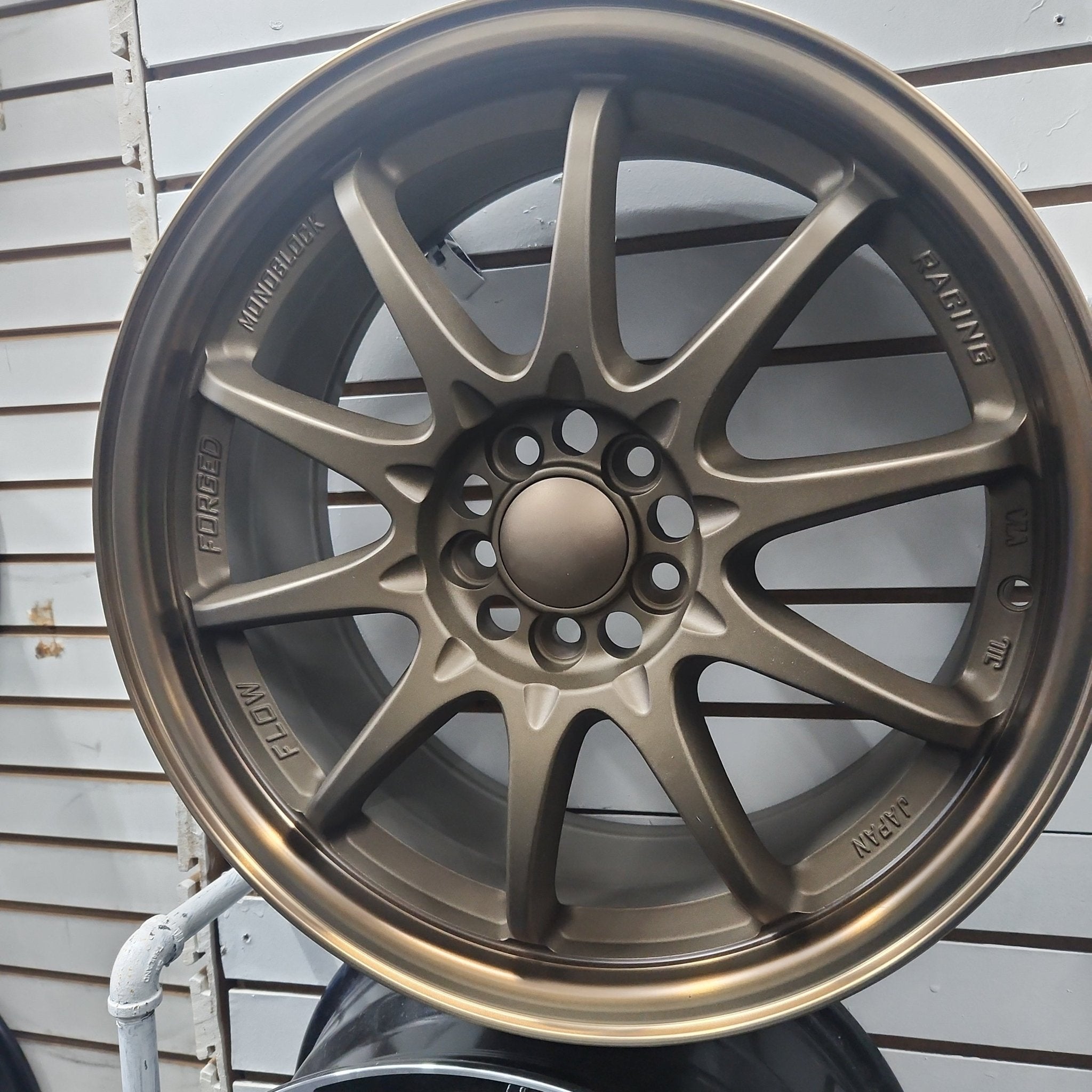 W152 CE28FF 17x7.5 5x100 SATIN BRONZE MACHINE LIP - Gun Hill Tire House (WTW - WHOLESALE TIRES & WHEELS)