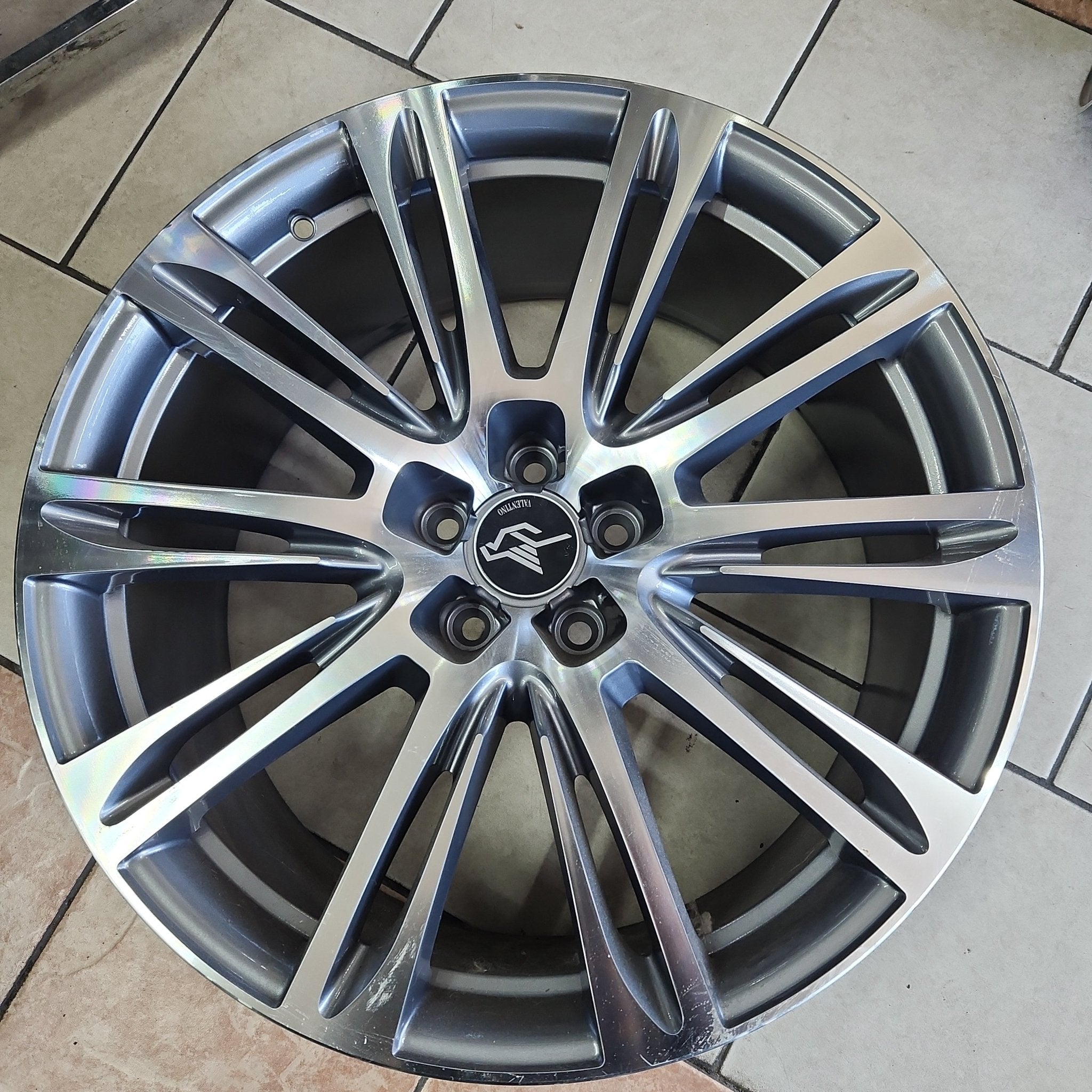 W636 20X9.0 5X112 GUN METAL MACHINED FACE - Gun Hill Tire House (WTW - WHOLESALE TIRES & WHEELS)