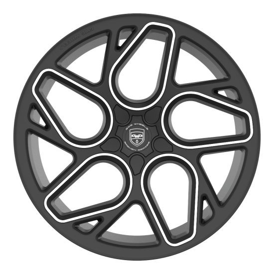 GWG BREMEN 20x10 RIGHT BLANK SATINT BLACK MACHINED - Gun Hill Tire House (WTW - WHOLESALE TIRES & WHEELS)