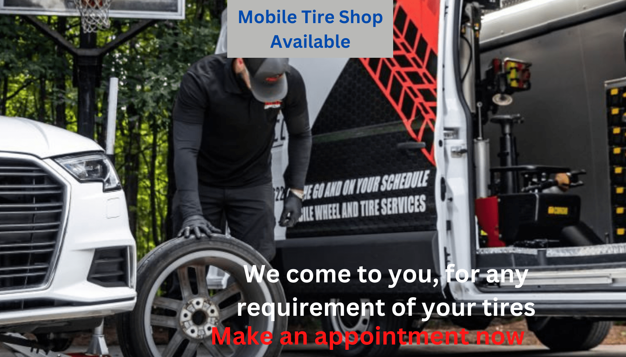 Mobile Tire Shop Services Wherever You Are - Gun Hill Tire House (WTW - WHOLESALE TIRES & WHEELS)