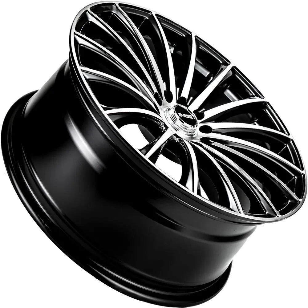NS 1801 17X7.5 5X100 - 5X4.5 BLACK MACHINED FACE - Gun Hill Tire House (WTW - WHOLESALE TIRES & WHEELS)