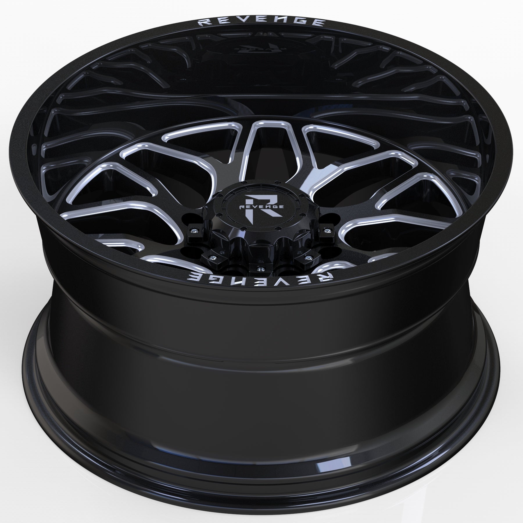 REVENGE RV - 206 20X10 8X170 BLACK MILLED - Gun Hill Tire House (WTW - WHOLESALE TIRES & WHEELS)