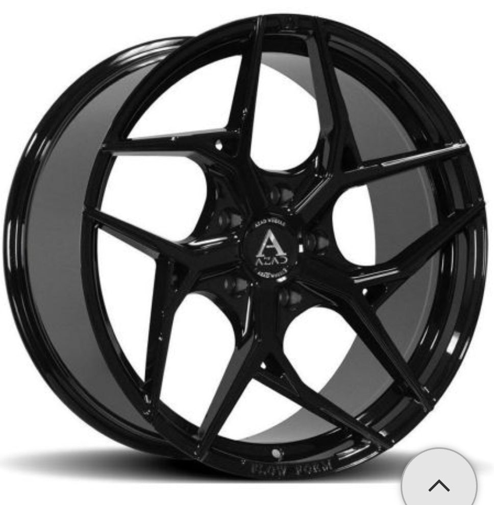 AZAD AZFF01 20X9 5X120 BLACK - Gun Hill Tire House (WTW - WHOLESALE TIRES & WHEELS)