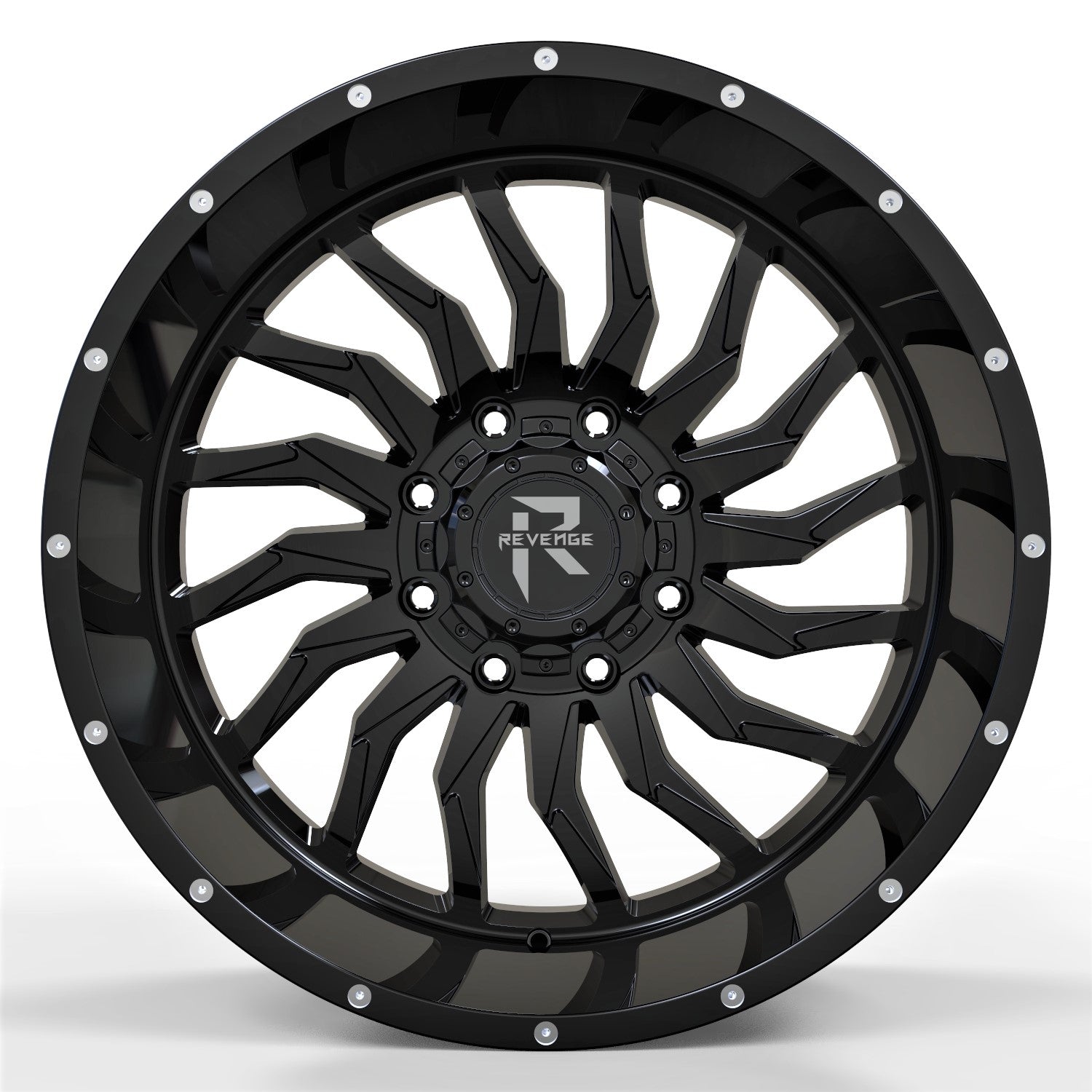 REVENGE RV - 204 20X10 8X165.1 GLOSS BLACK - Gun Hill Tire House (WTW - WHOLESALE TIRES & WHEELS)