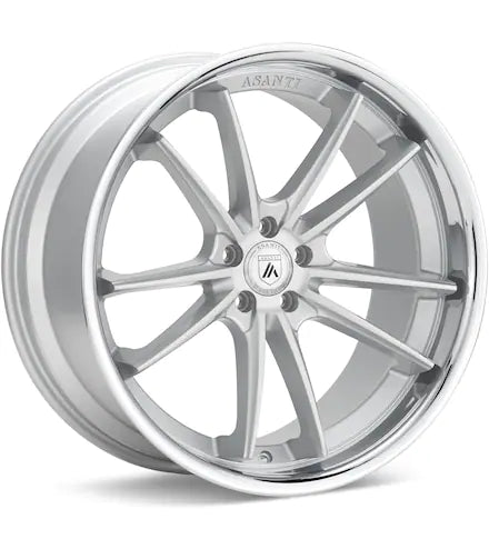 ASANTI BLACK LABEL ABL - 23 BRUSHED W/CHROME LIP - Gun Hill Tire House (WTW - WHOLESALE TIRES & WHEELS)