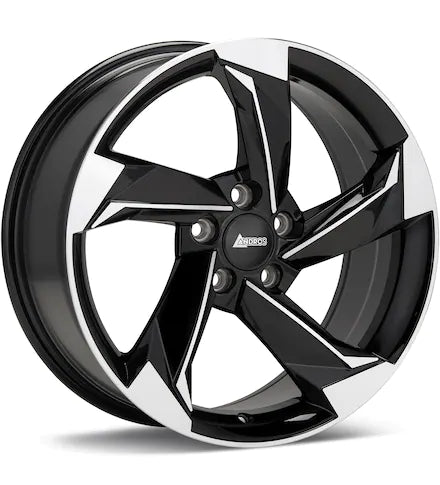 ANDROS R10 MACHINED W/MATTE GRAPHITE ACCT - Gun Hill Tire House (WTW - WHOLESALE TIRES & WHEELS)
