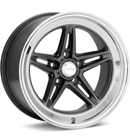 AMERICAN RACING AUTHENTIC HOT ROD VN514 GROOVE ANTHRACITE W/MACHINED LIP - Gun Hill Tire House (WTW - WHOLESALE TIRES & WHEELS)