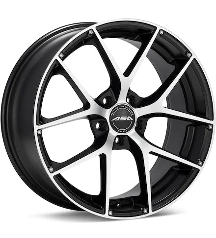 ASA GT14 MACHINED W/BLACK ACCENT - Gun Hill Tire House (WTW - WHOLESALE TIRES & WHEELS)