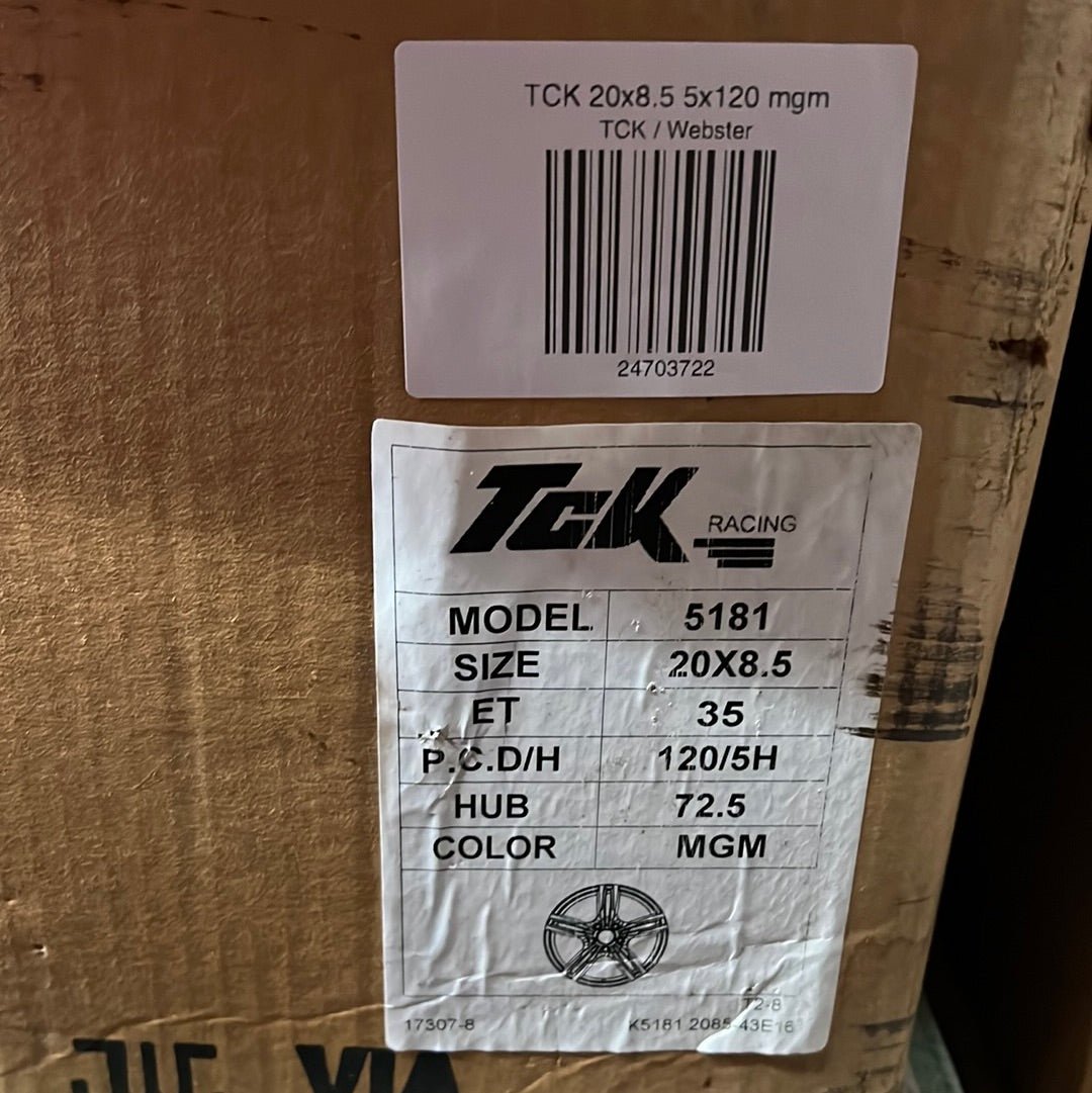 TCK 5181 WHEELS 20x8.5 5x120 GUN METAL - Gun Hill Tire House (WTW - WHOLESALE TIRES & WHEELS)