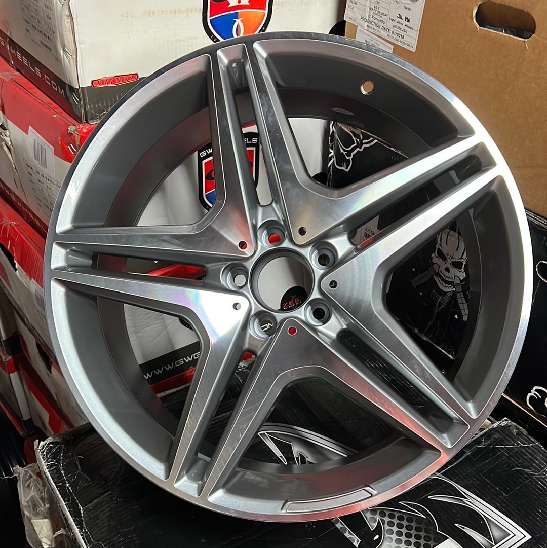 WHEELS 5055 20x8.5 5x112 GUN METAL MACHINE FACE - Gun Hill Tire House (WTW - WHOLESALE TIRES & WHEELS)