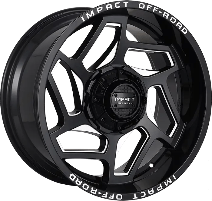 IMPACT OFF ROAD 826 20X10 5X5.5 - 5X127 GLOSS BLACK MILLE WINDOWS - Gun Hill Tire House (WTW - WHOLESALE TIRES & WHEELS)