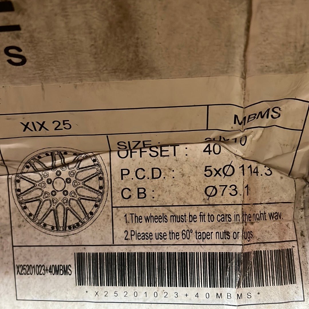 XIX X25 20X10 5X4.5 MBMS - Gun Hill Tire House (WTW - WHOLESALE TIRES & WHEELS)