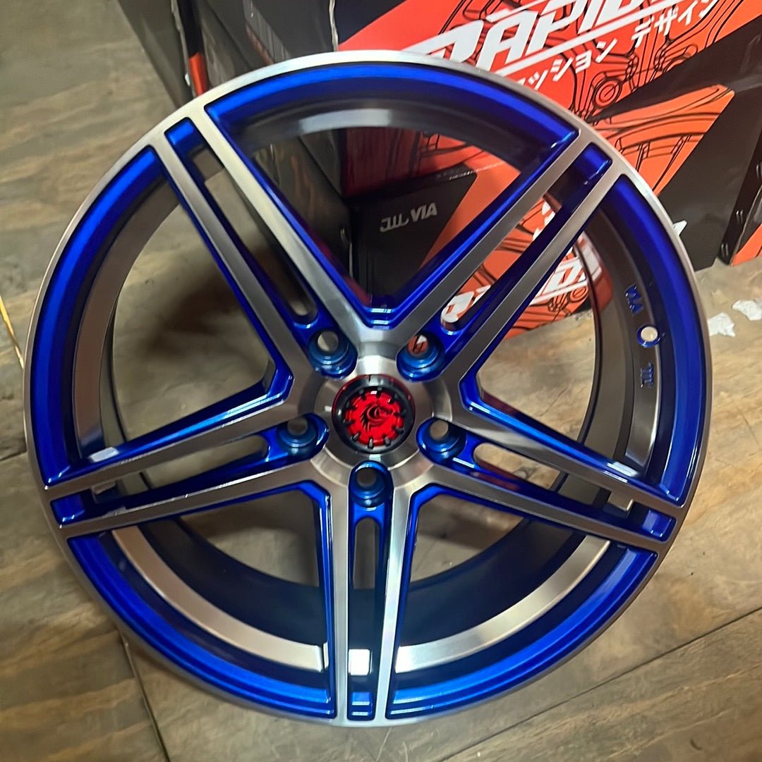 RAPIDASH RD - S10 17x7.5 5X4.5 Blue mf + uc - Gun Hill Tire House (WTW - WHOLESALE TIRES & WHEELS)