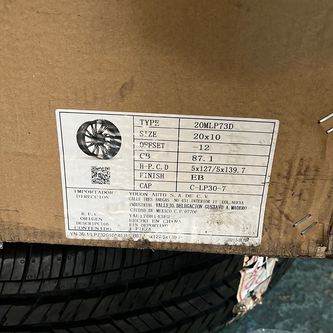 HCW 20MLP73D 20X10 5X127 - 5X5.5 - Gun Hill Tire House (WTW - WHOLESALE TIRES & WHEELS)