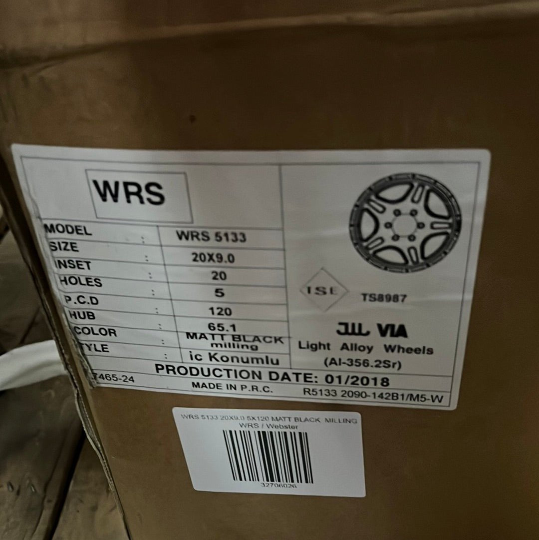 WRS 5133 18X9.0 6x5.5 MATT BLACK MILLING - Gun Hill Tire House (WTW - WHOLESALE TIRES & WHEELS)