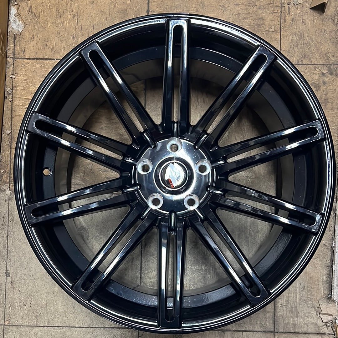 ALFINA A004 22x9 BLANK GLOSS BLACK - Gun Hill Tire House (WTW - WHOLESALE TIRES & WHEELS)