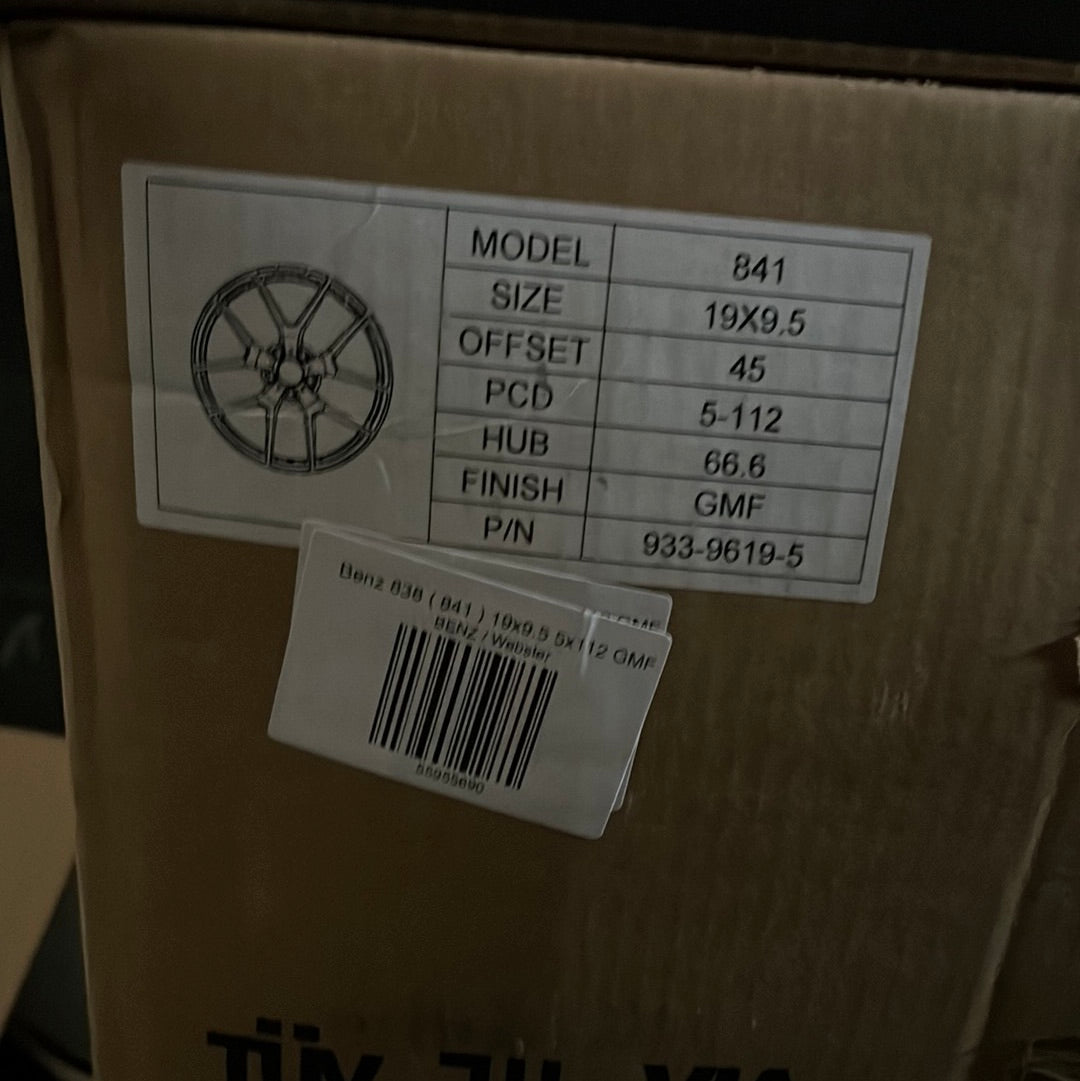 WHEELS 841 19x9.5 5x112 GMF - Gun Hill Tire House (WTW - WHOLESALE TIRES & WHEELS)