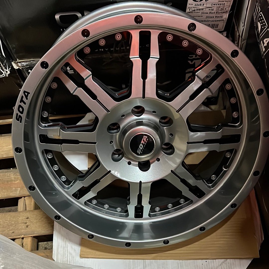 571AB 20X9.0 6X139.7 ANTHRA - KOTE BLACK ANTHRACITE BLACK - Gun Hill Tire House (WTW - WHOLESALE TIRES & WHEELS)