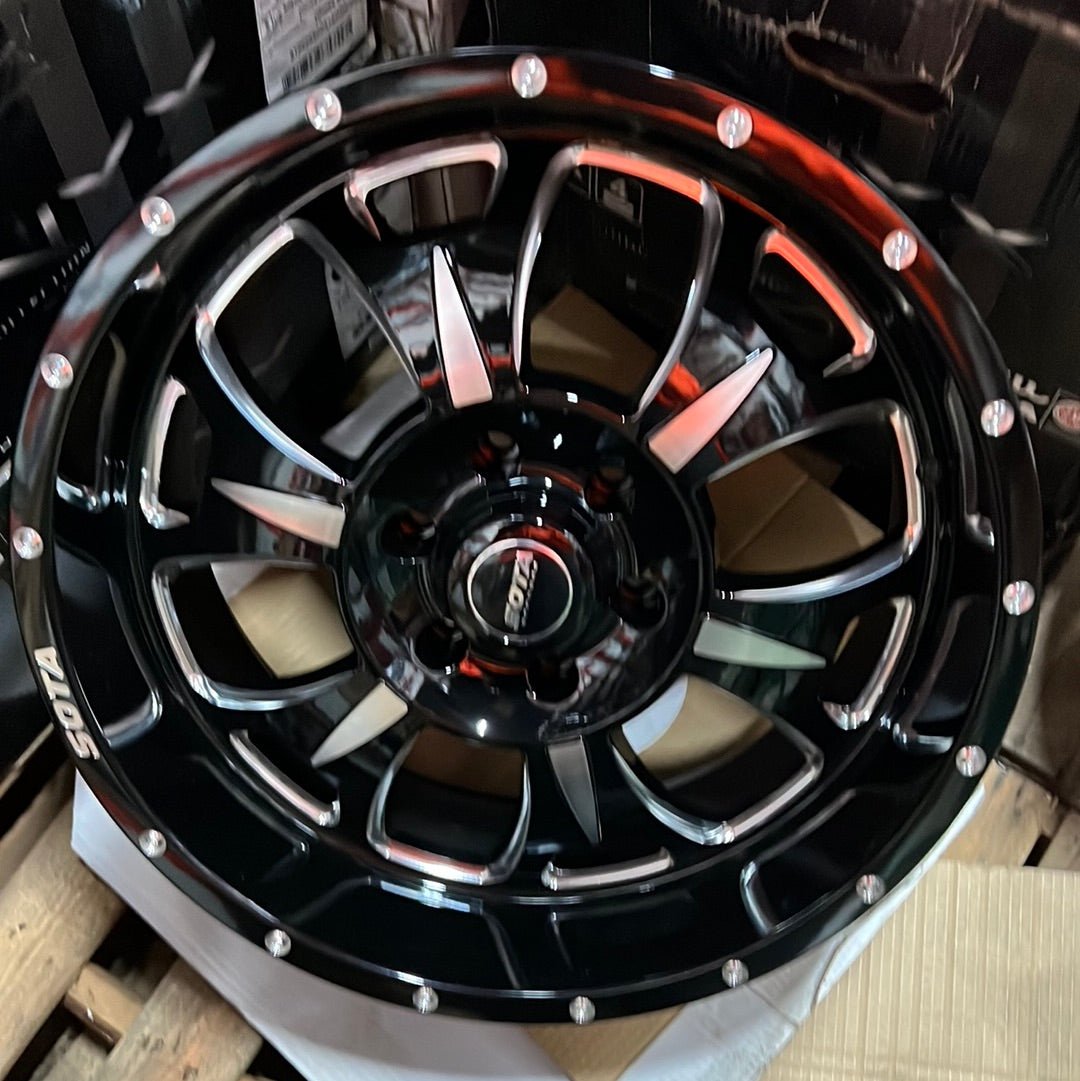 562DM 20X9.0 6X5.5 DEATH METAL BLACK MILLED - Gun Hill Tire House (WTW - WHOLESALE TIRES & WHEELS)