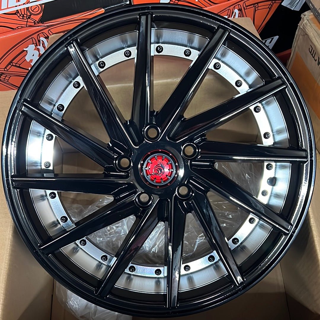 PEGASUS 171202 17X7.5 5X4.5 PB WITH MACHINE AND B RIVET - Gun Hill Tire House (WTW - WHOLESALE TIRES & WHEELS)