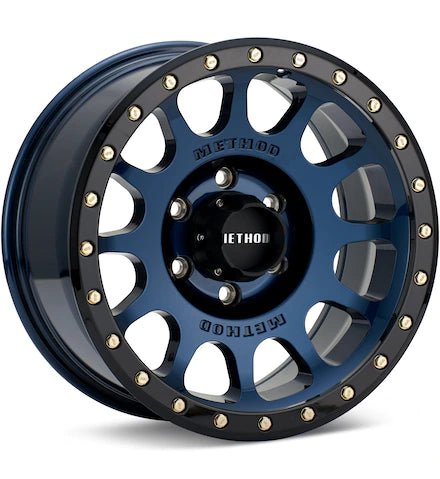 METHOD MR305 NV BAHIA BLUE W/GLOSS BLACK LIP - Gun Hill Tire House (WTW - WHOLESALE TIRES & WHEELS)