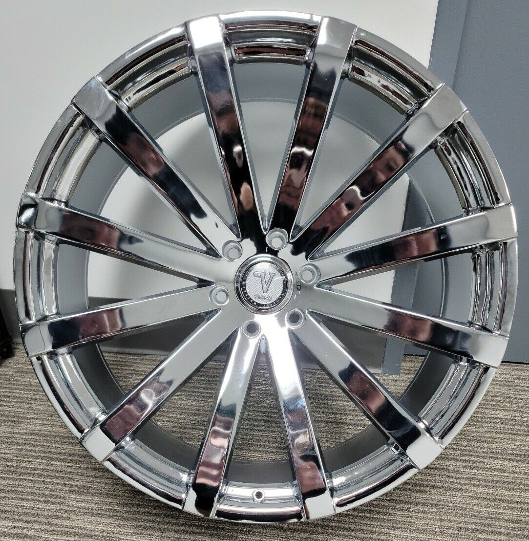 Velocity Vw12A 24x8.5 5X4.5 CHROME - Gun Hill Tire House (WTW - WHOLESALE TIRES & WHEELS)