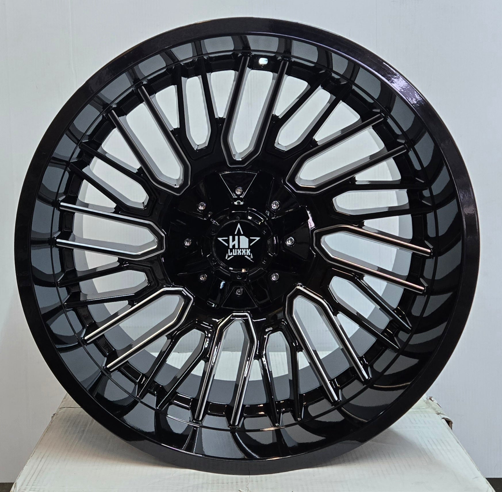 PEGASUS L2150 LHD-28 22X12 5X114.3 5X127 PIANO BLACK MILLING WHNDOW