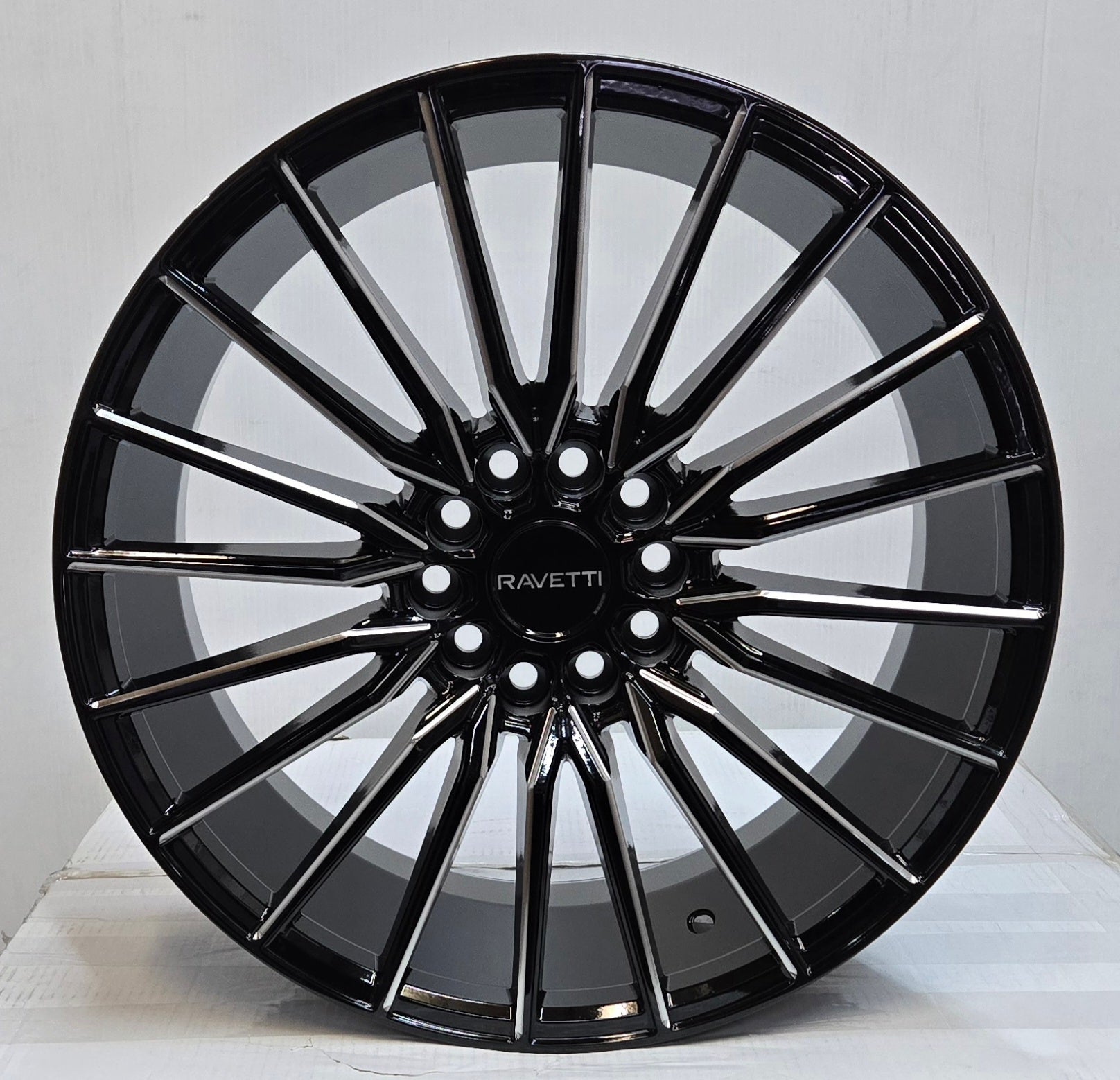 RAV-18 18X8.0 5X114.3 5X120 BLACK MILLED