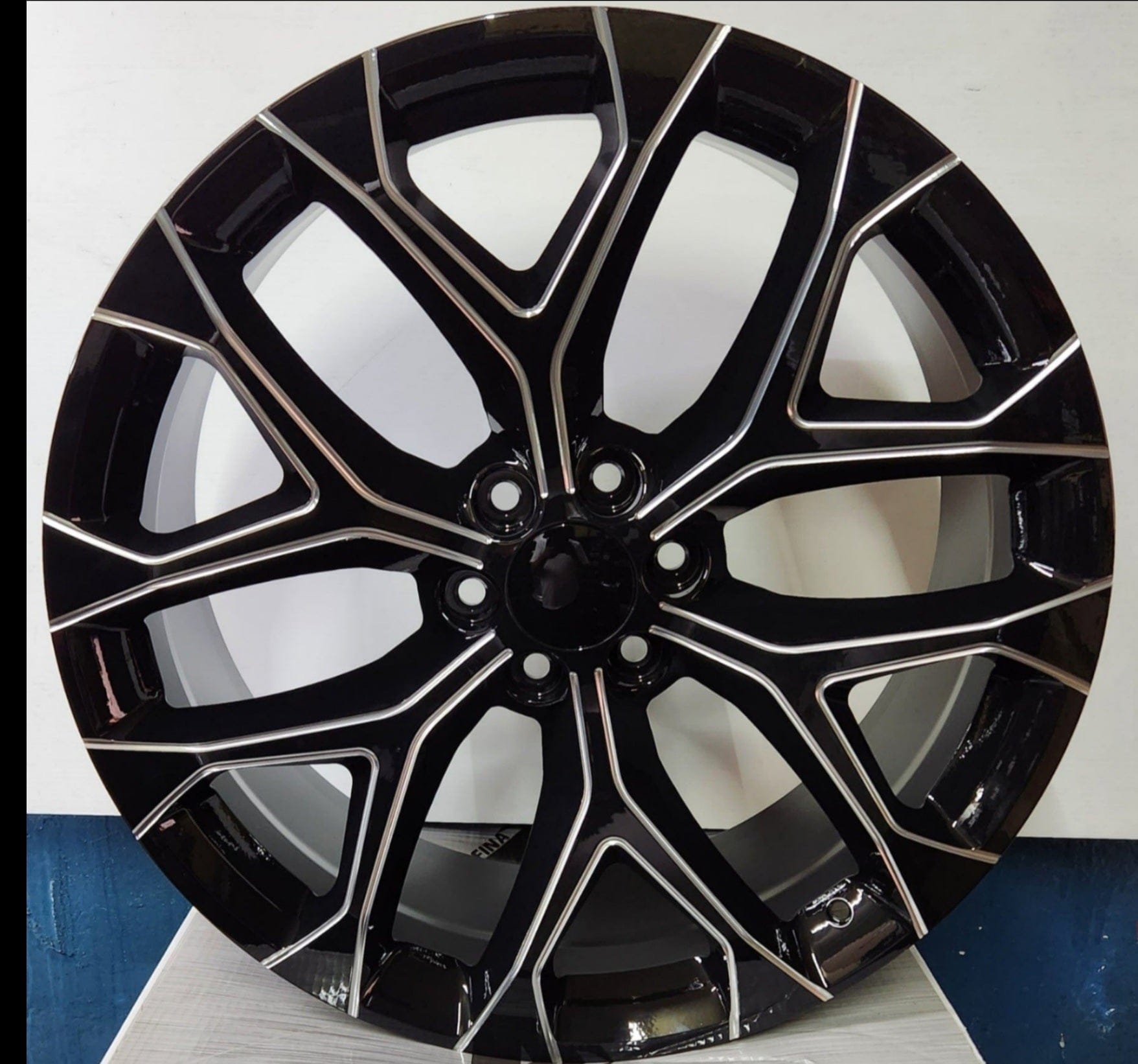 REP348 20X9.0 6X139.7 BLACK MILLED